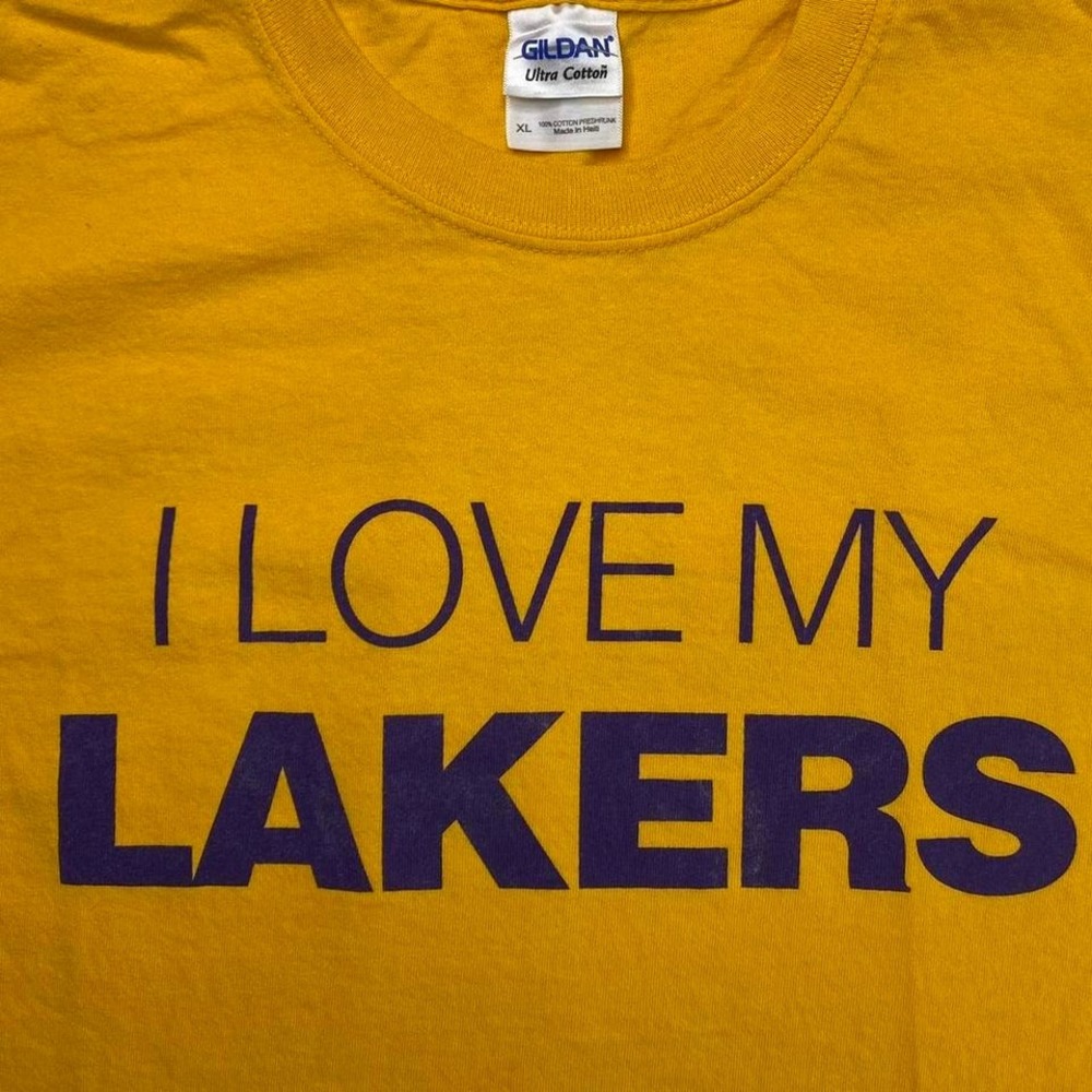 LA Los Angeles Lakers basketball promo shirt - I love my Lakers - Kobe era